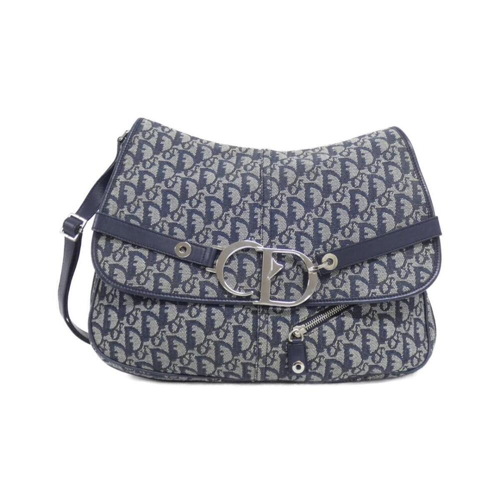 Christian Dior Trotter messenger bag Navy Blue oblique jacquard